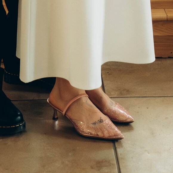 Anne Klein Pink Kitten Heels - Picture 11 of 12